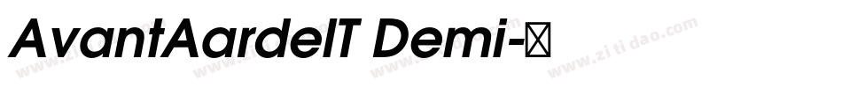 AvantAardelT Demi字体转换